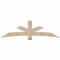 Ekena Millwork Alberta Smooth Timber Gable Bracket, Douglas Fir, 84"W x 24"H x 5 1/2"D x 5 1/2"F, 7/12 Pitch GBW084X24X0606ALB00SDF - alternate 1